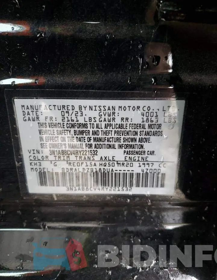 3N1AB8CV4RY221532 Photo# 12