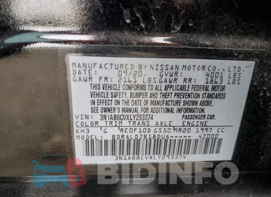 3N1AB8CVXLY293374 Photo# 12