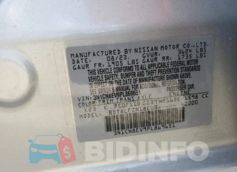 3N1CN8EV9PL869651 Photo# 12