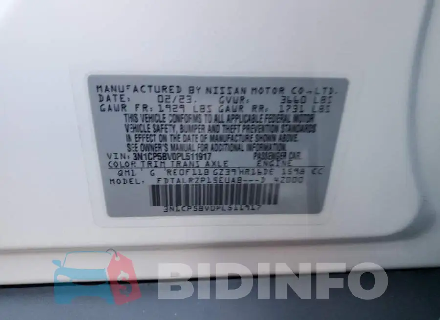 3N1CP5BV0PL511917 Photo# 14