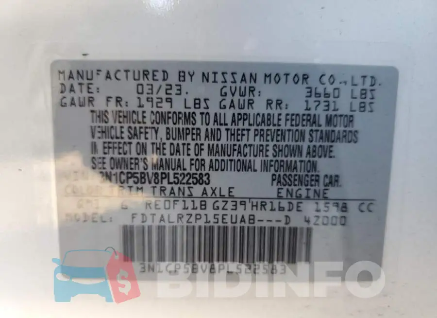 3N1CP5BV8PL522583 Photo# 13