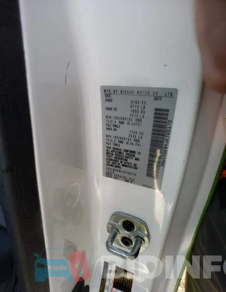 3N6CM0KN4JK700170 Photo# 12