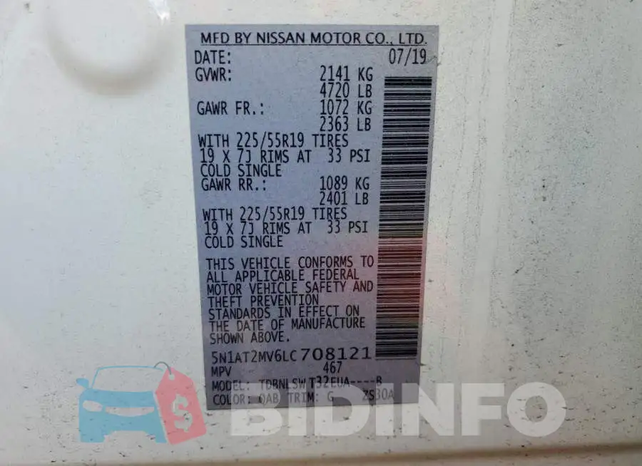 5N1AT2MV6LC708121 Photo# 13