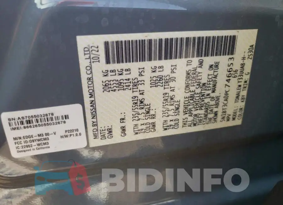 5N1BT3CA0PC746653 Photo# 13