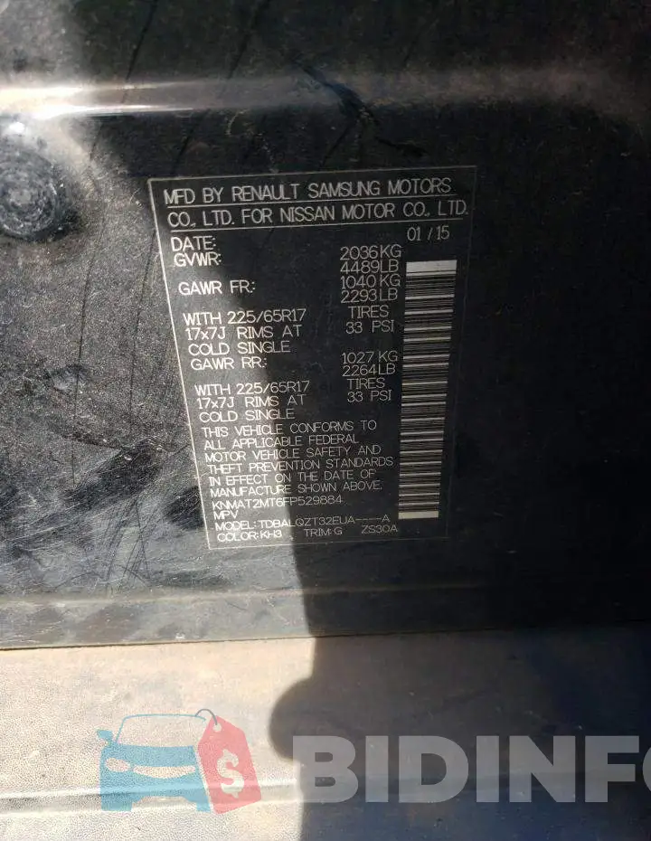 KNMAT2MT6FP529884 Photo# 13