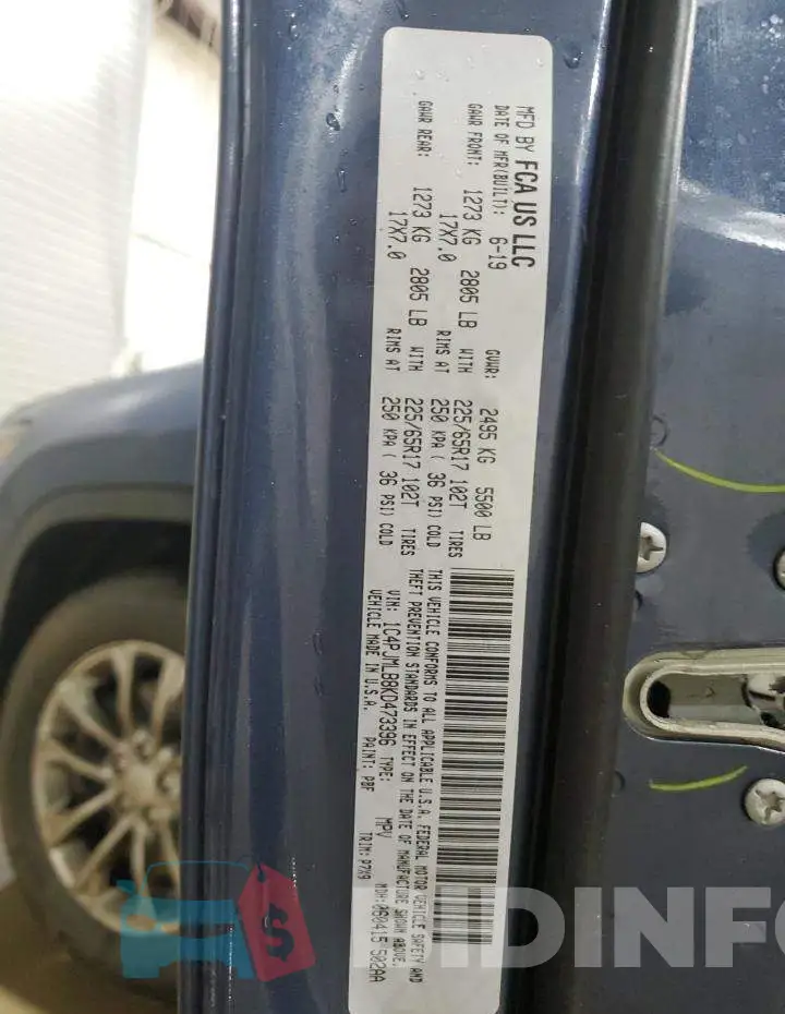 1C4PJMLB8KD473396 Photo# 12