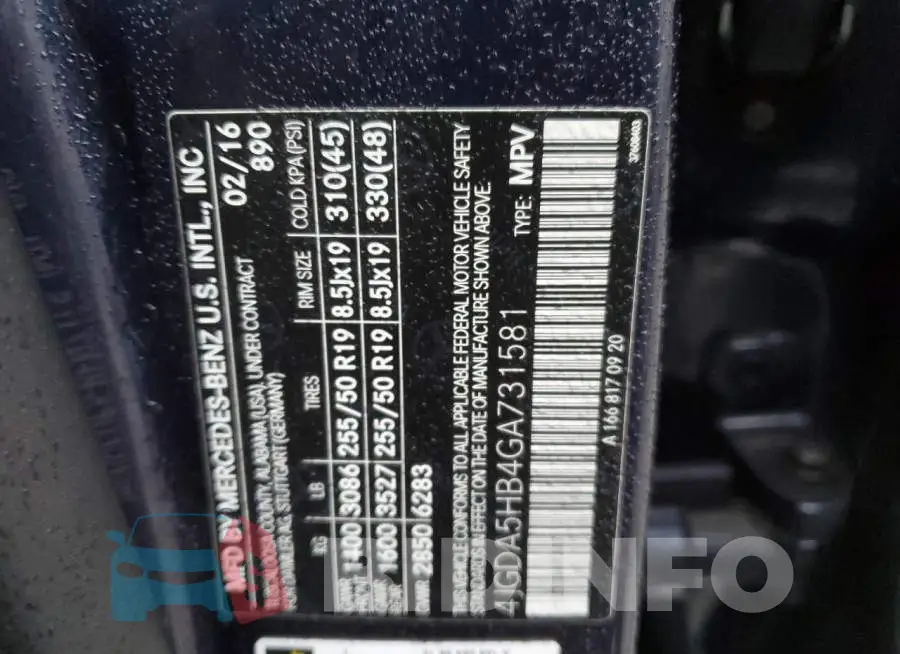 4JGDA5HB4GA731581 Photo# 13