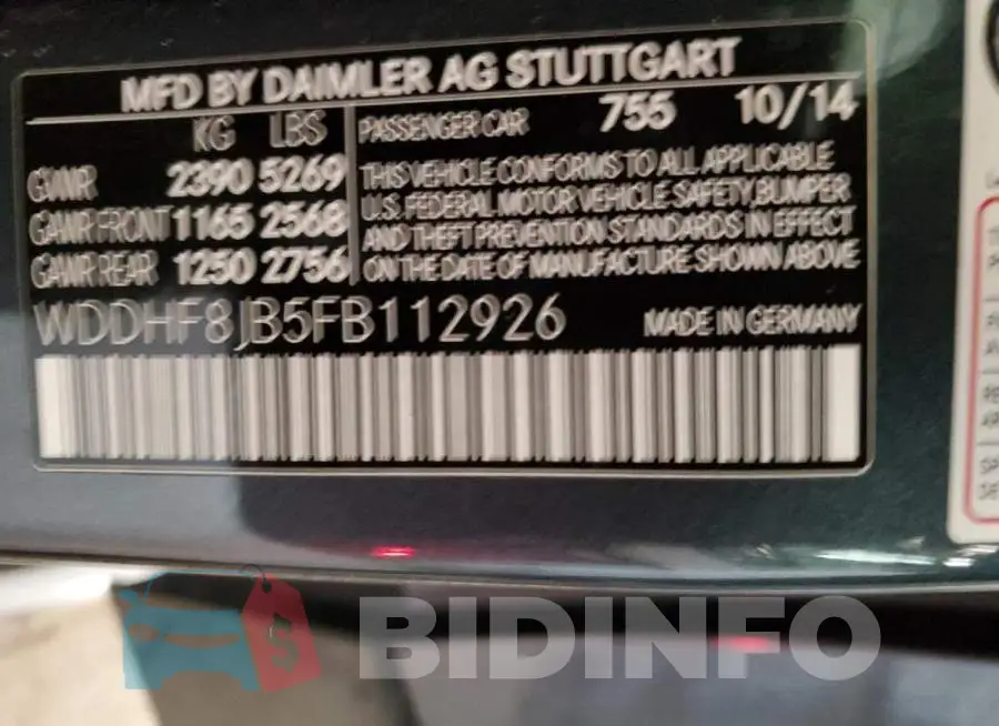 WDDHF8JB5FB112926 Photo# 12