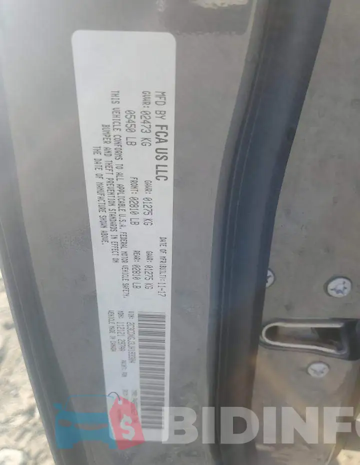 2C3CDXGJ3JH193304 Photo# 12