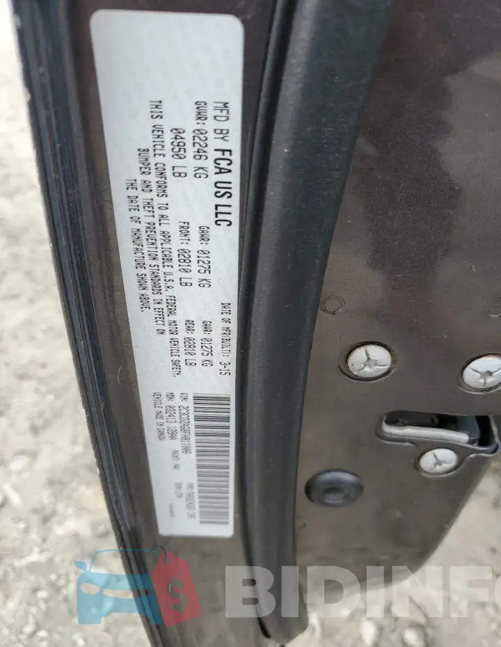 2C3CDZAG8FH811006 Photo# 13