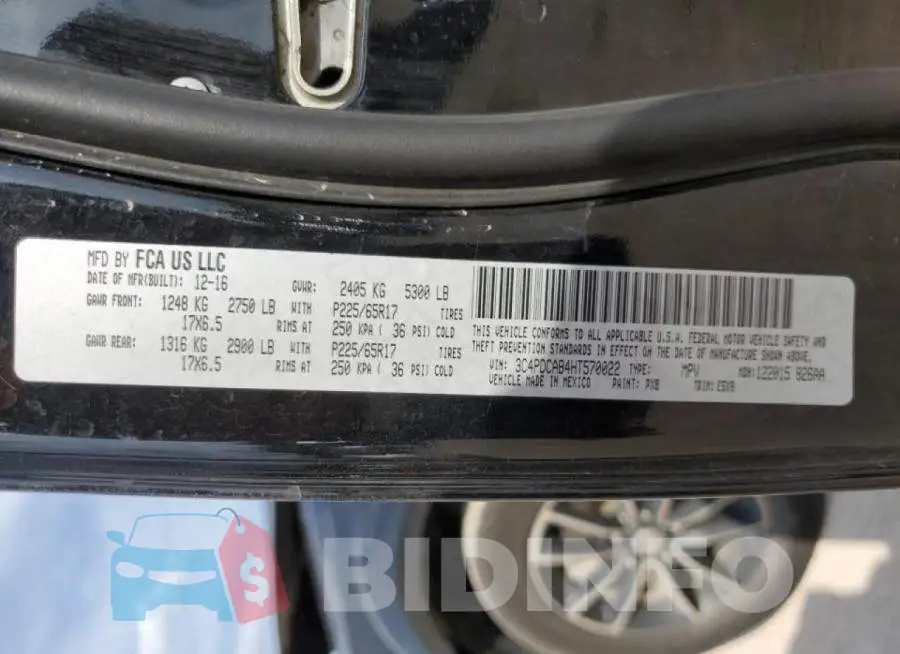 3C4PDCAB4HT570022 Photo# 12