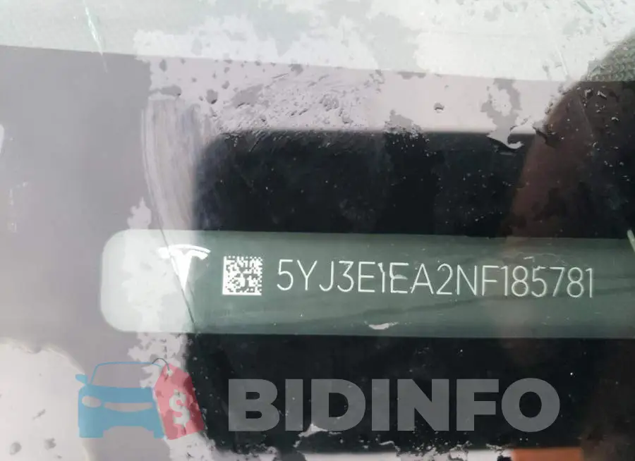 5YJ3E1EA2NF185781 Photo# 12
