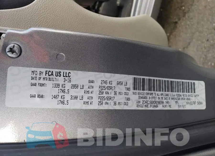 2C4RC1BGXGR290200 Photo# 14