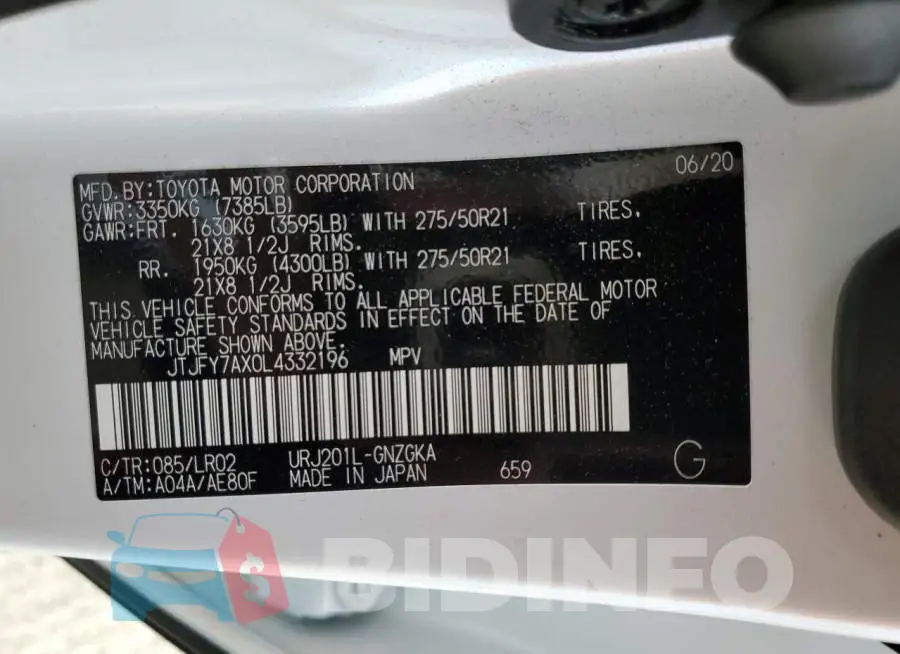 JTJFY7AX0L4332196 Photo# 13