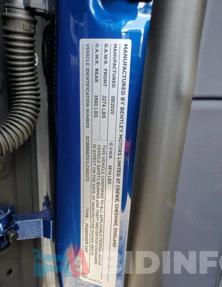 SCBBB6ZG1LC083272 Photo# 12