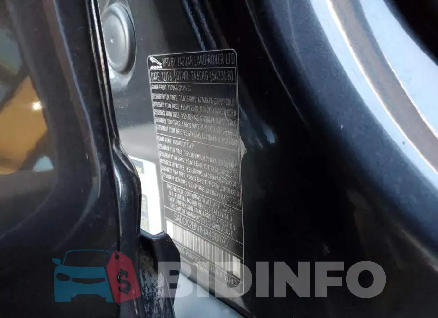SADCK2BN1HA498070 Photo# 13