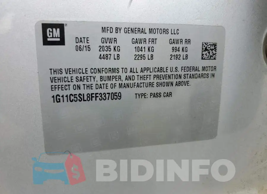 1G11C5SL8FF337059 Photo# 12