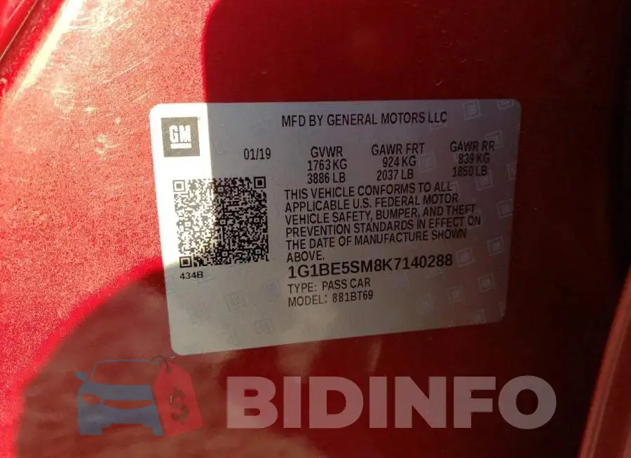 1G1BE5SM8K7140288 Photo# 12