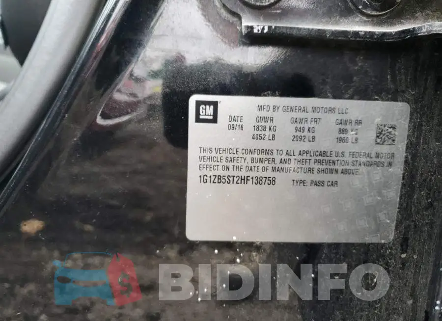 1G1ZB5ST2HF138758 Photo# 13
