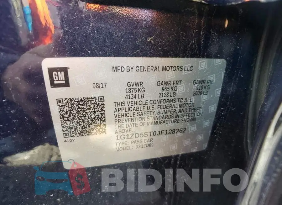 1G1ZD5ST0JF128262 Photo# 12