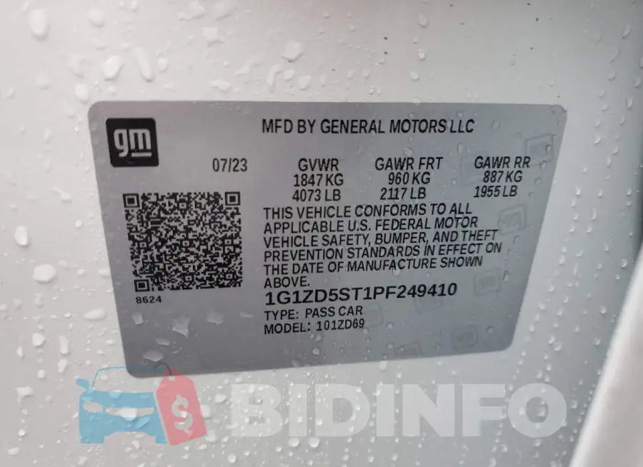 1G1ZD5ST1PF249410 Photo# 13