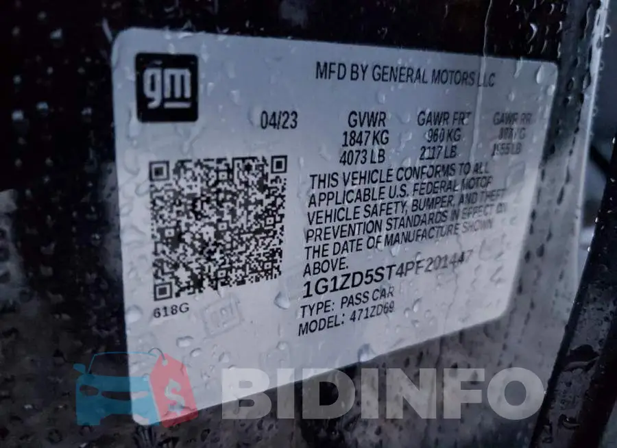 1G1ZD5ST4PF201447 Photo# 12