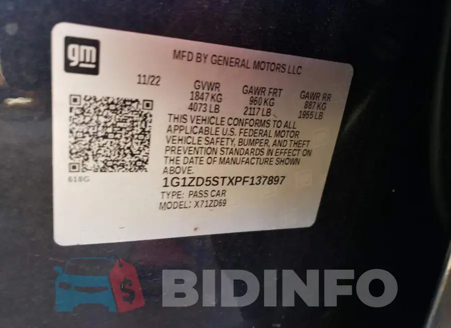 1G1ZD5STXPF137897 Photo# 12