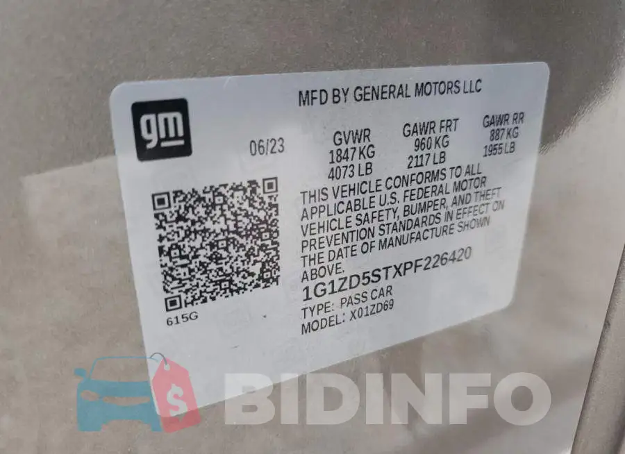 1G1ZD5STXPF226420 Photo# 12