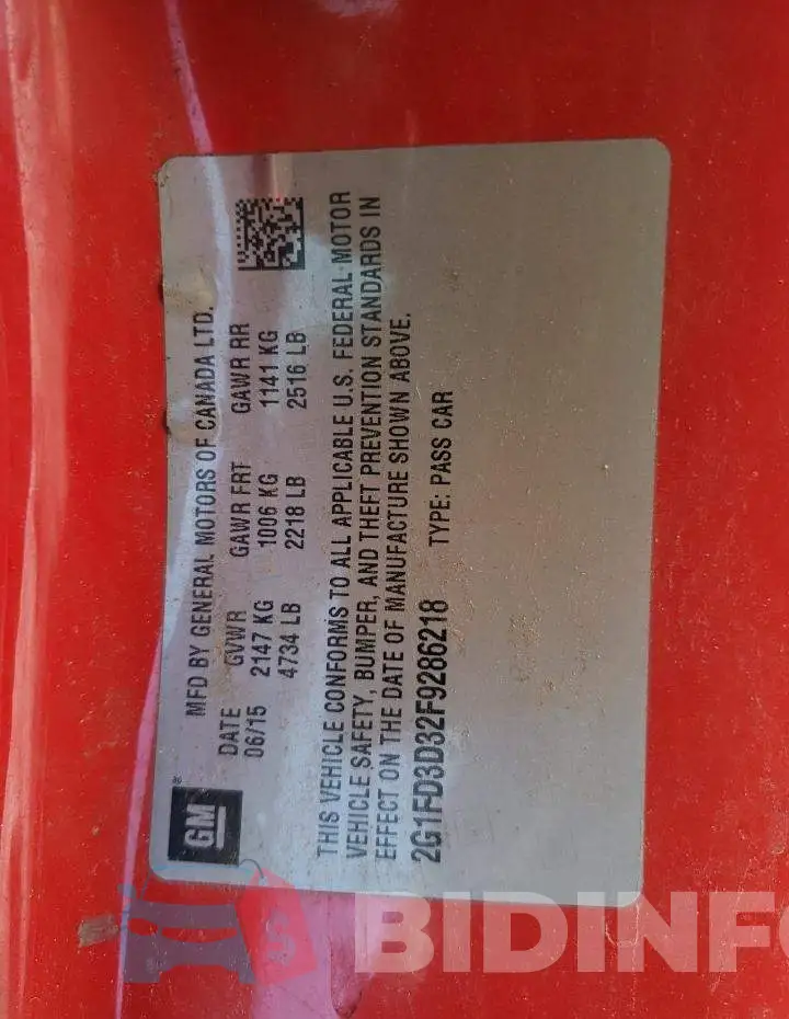 2G1FD3D32F9286218 Photo# 13