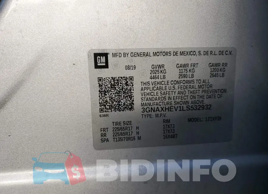 3GNAXHEV1LS532932 Photo# 12