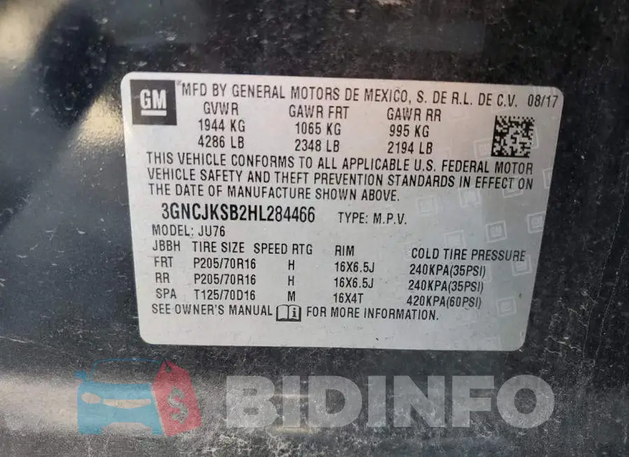 3GNCJKSB2HL284466 Photo# 12