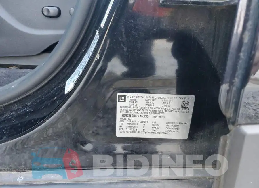 3GNCJLSB4HL166215 Photo# 13