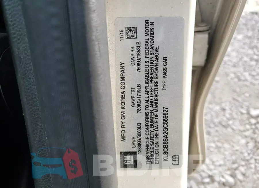 KL8CB6SA2GC569627 Photo# 12