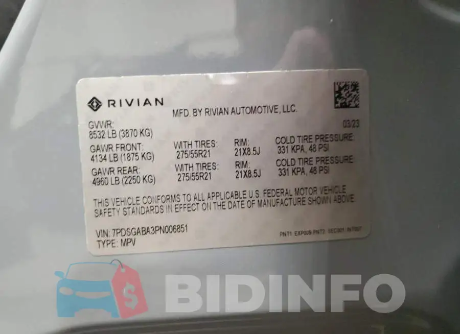 7PDSGABA3PN006851 Photo# 14