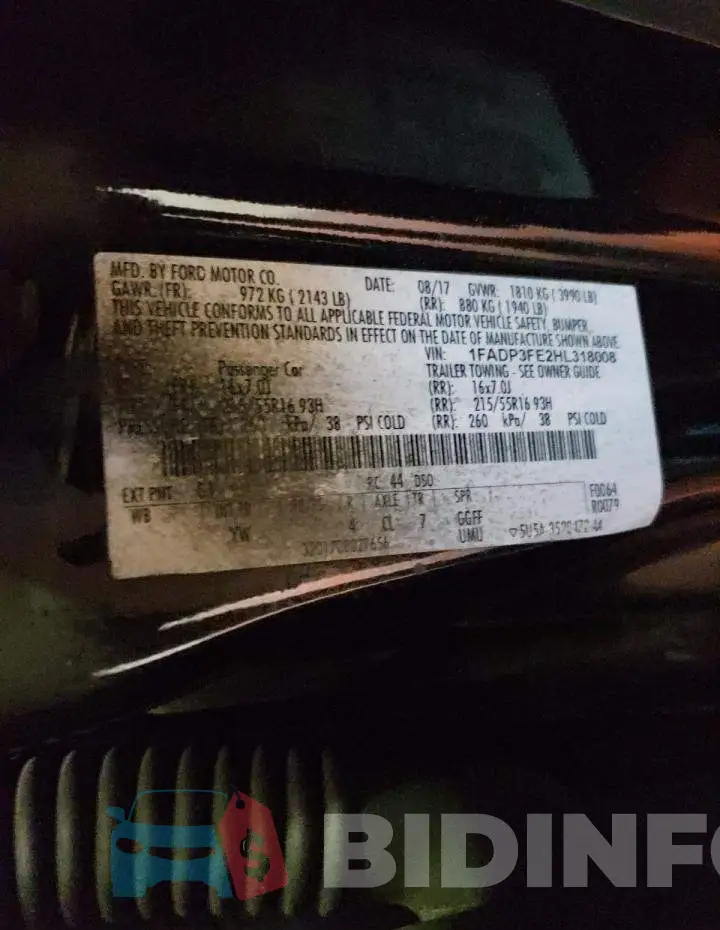 1FADP3FE2HL318008 Photo# 12