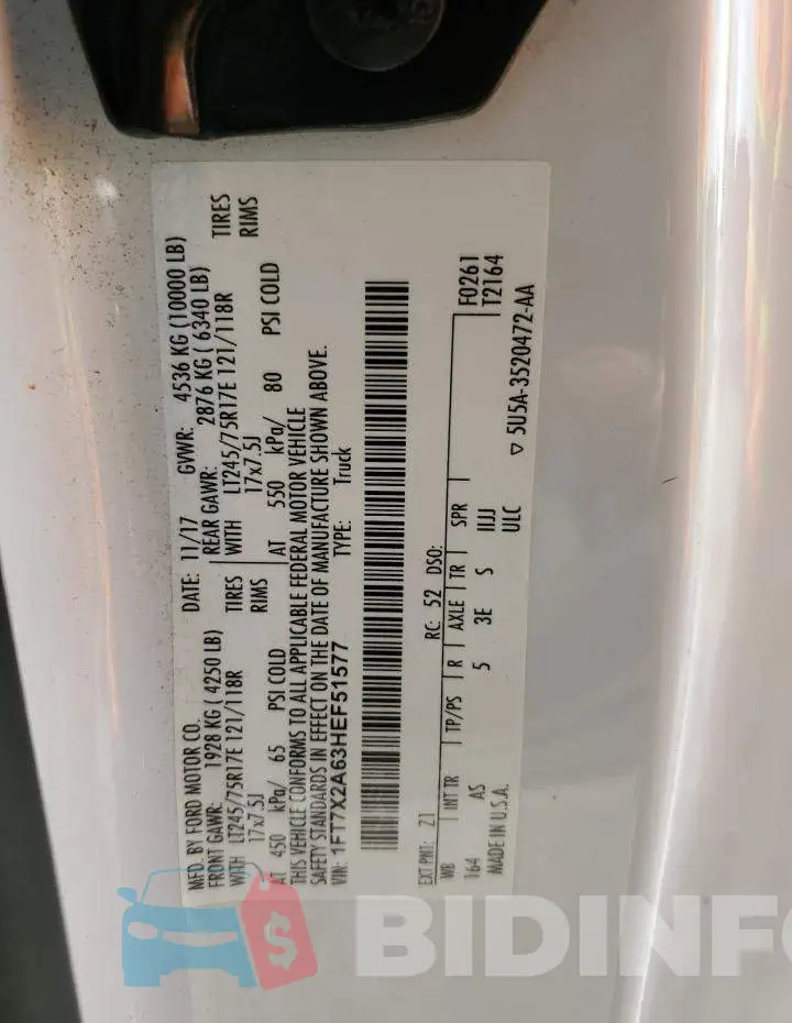 1FT7X2A63HEF51577 Photo# 12