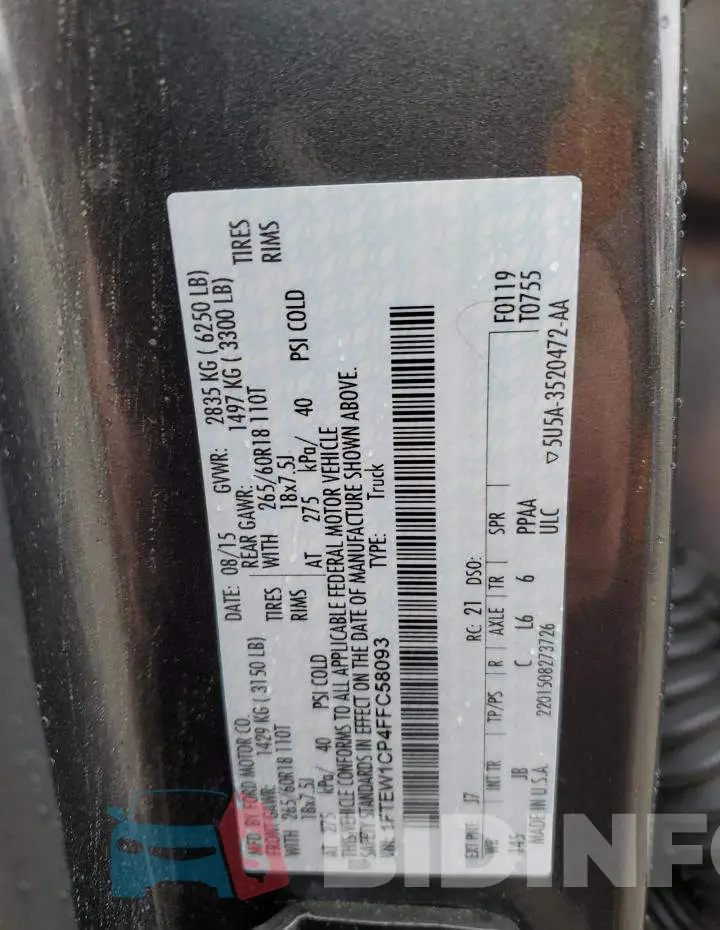1FTEW1CP4FFC58093 Photo# 12