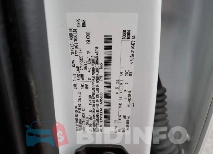 1FTEW1EF6GFA95808 Photo# 12