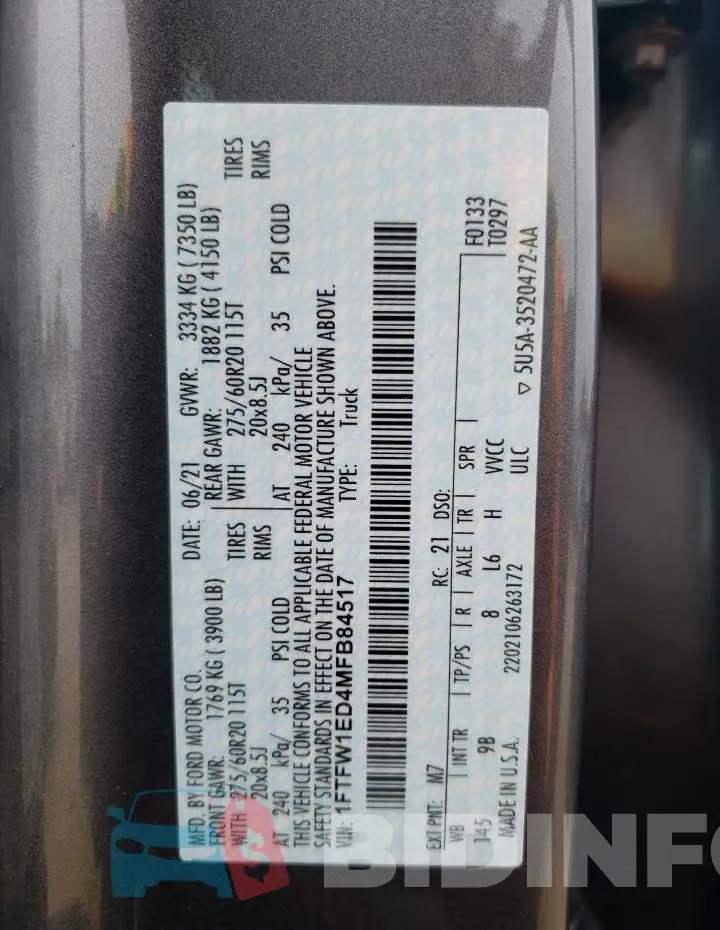 1FTFW1ED4MFB84517 Photo# 12