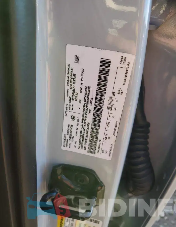 1FTFW1RG2HFC55627 Photo# 12
