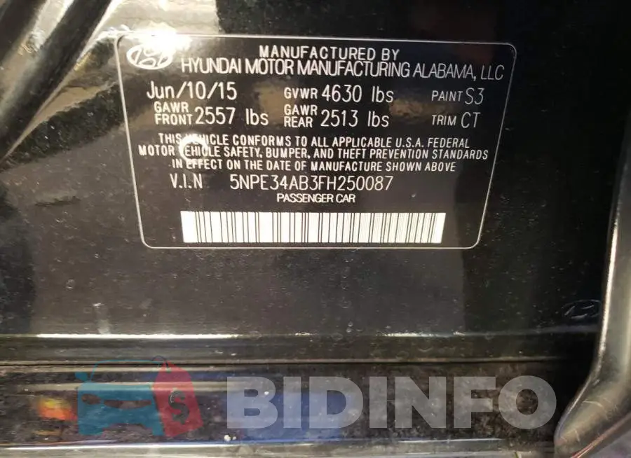 5NPE34AB3FH250087 Photo# 12