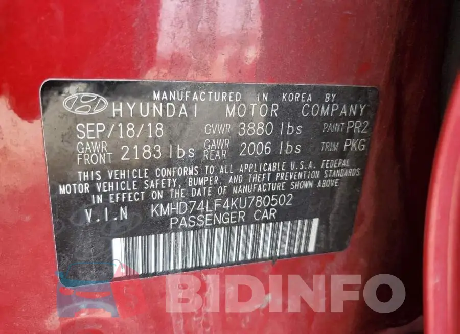 KMHD74LF4KU780502 Photo# 12