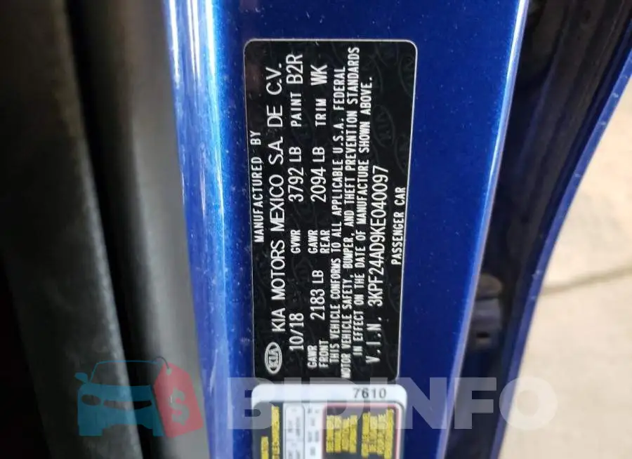 3KPF24AD9KE040097 Photo# 13