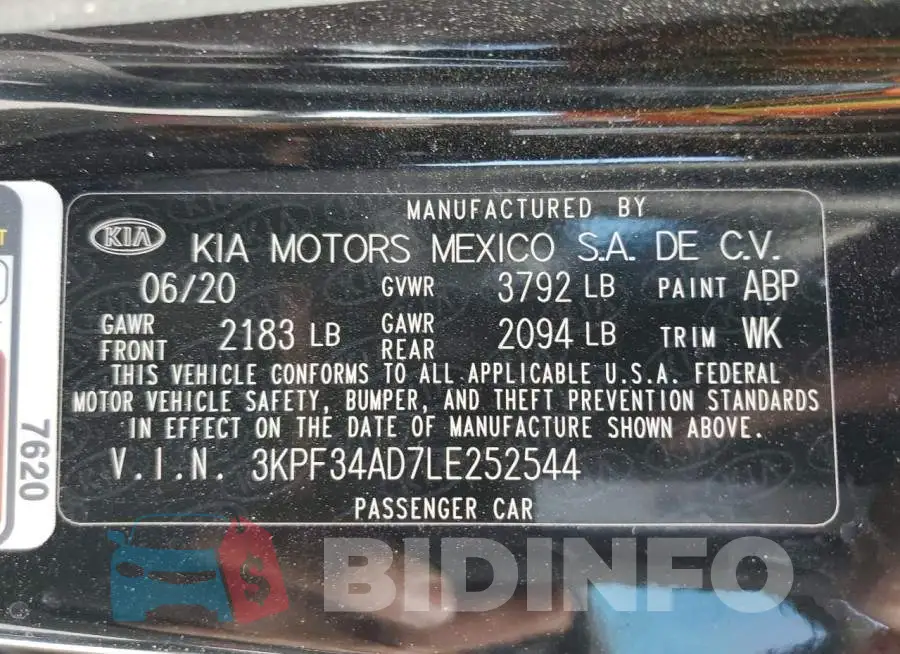3KPF34AD7LE252544 Photo# 12
