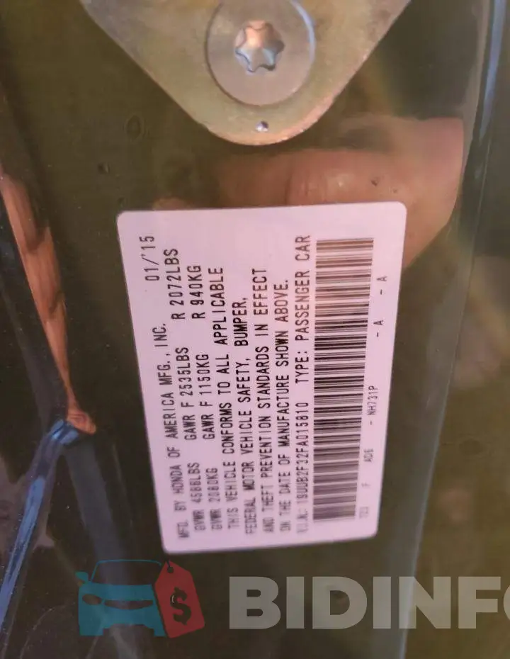 19UUB2F32FA015810 Photo# 13