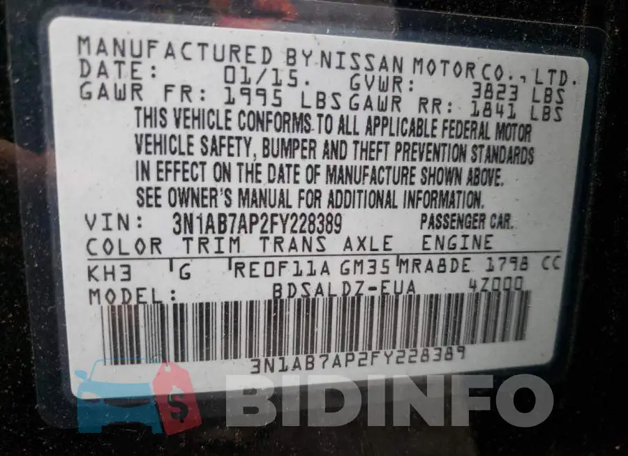3N1AB7AP2FY228389 Photo# 12