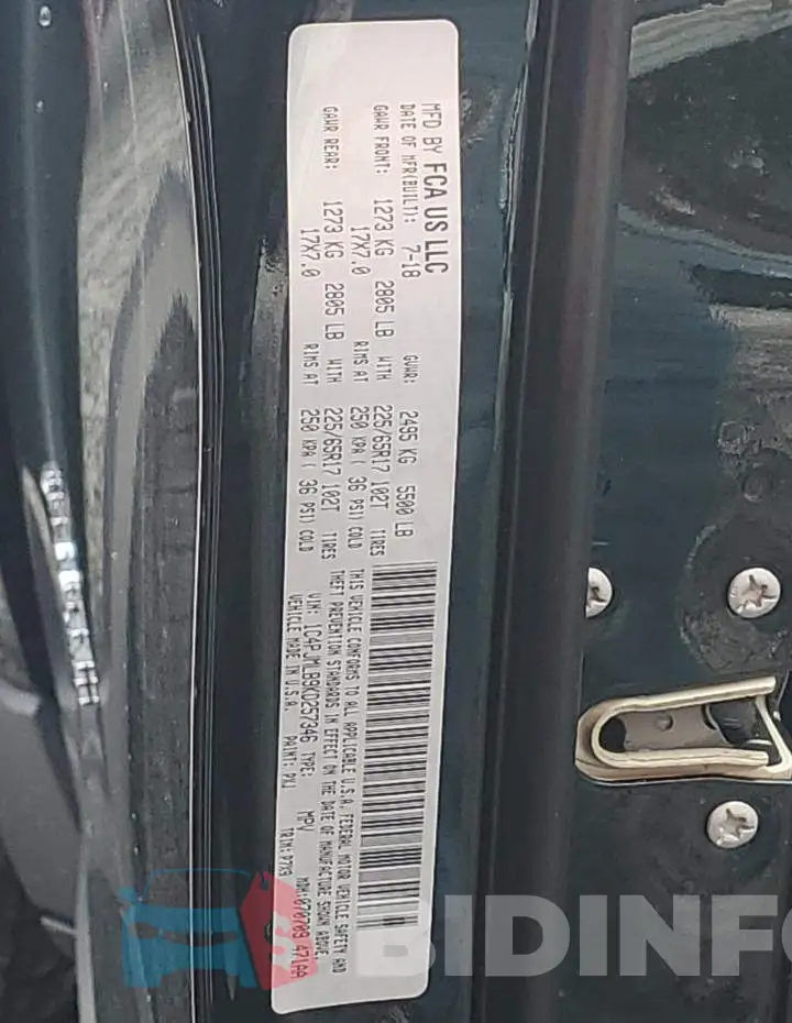 1C4PJMLB9KD257346 Photo# 12