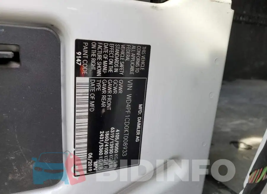 WD4PF1CD0KT008933 Photo# 12