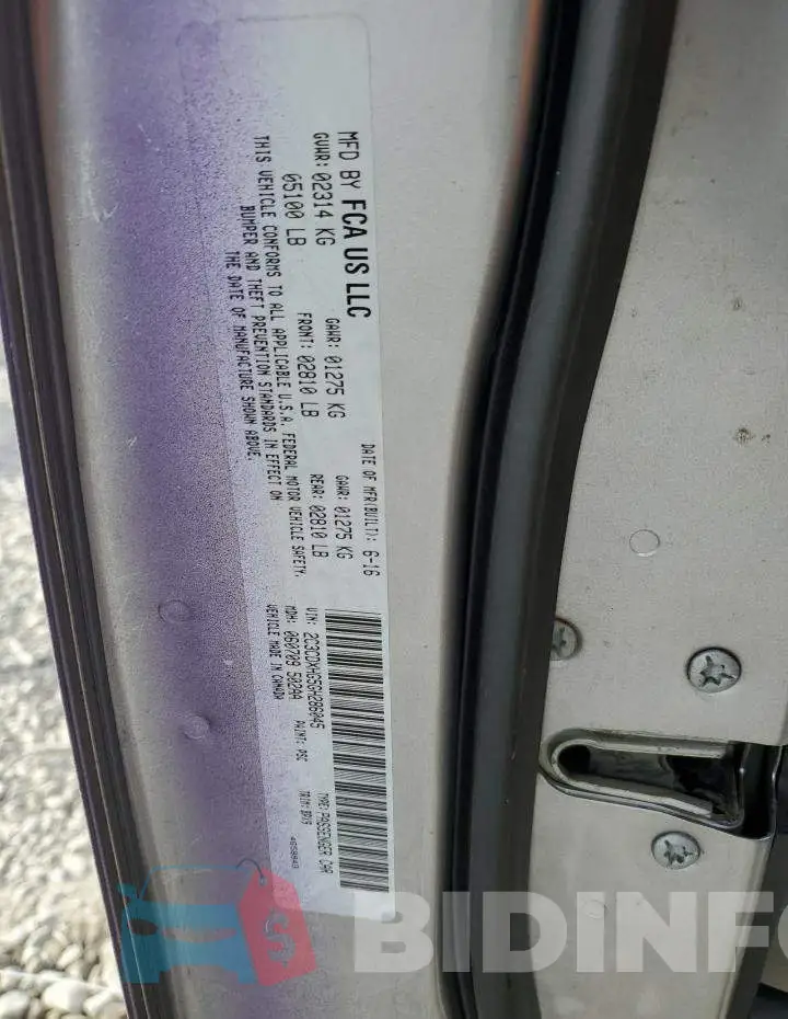 2C3CDXHG5GH286045 Photo# 13