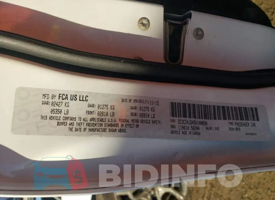 2C3CDXJG4GH140830 Photo# 12